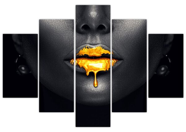 Tablou - Buzele femeii (150x105 cm)