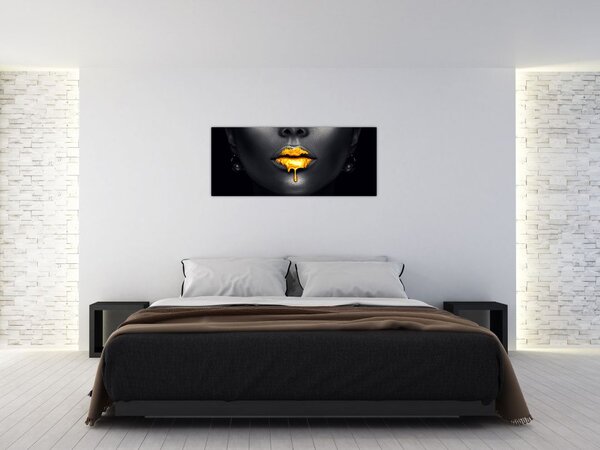 Tablou - Buzele femeii (120x50 cm)