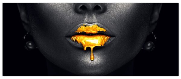 Tablou - Buzele femeii (120x50 cm)