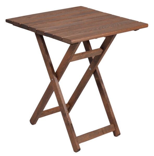 Masa exterior Retto fag culoarea nuc 60x60x71cm
