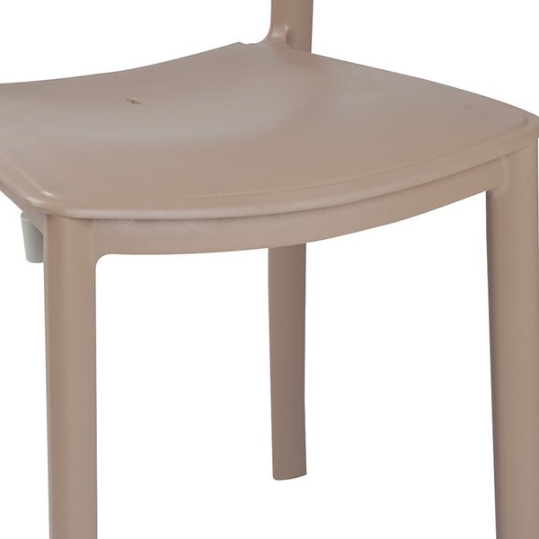 Scaun exterior Ignite plastic culoare cappuccino