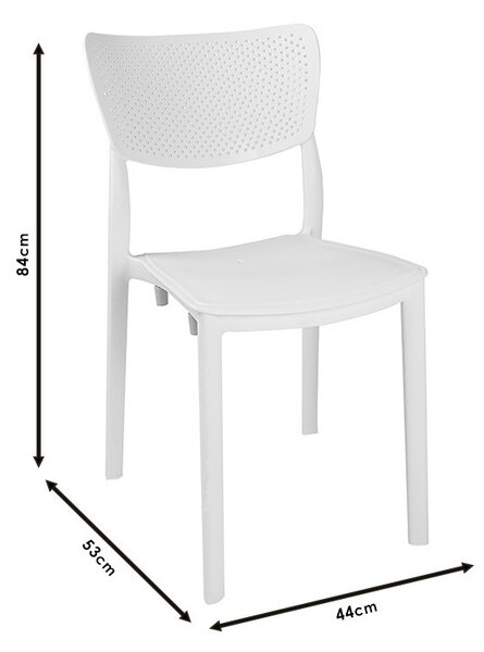 Scaun exterior Ignite plastic culoare cappuccino