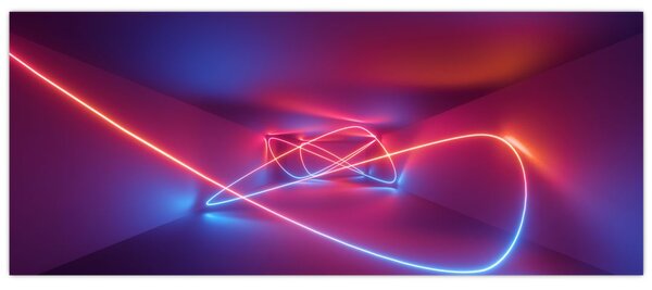 Tablou cu abstracție modernă (120x50 cm)