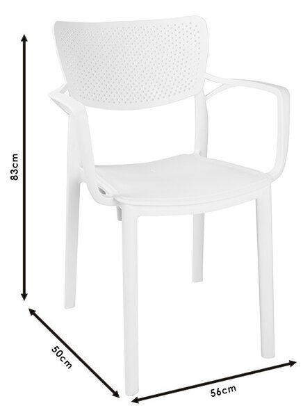 Scaun exterior Frontline plastic culoare antracit