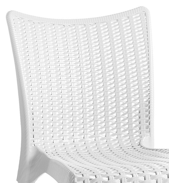 Scaun exterior Confident plastic culoare alba