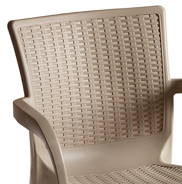 Scaun exterior Festive plastic culoare cappuccino