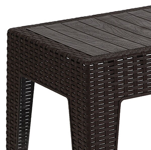 Masa exterior Cosmic plastic culoare antracit 55x40x43.5cm