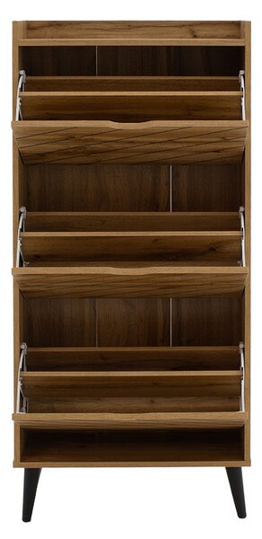 Dulap Pantofi Model Boone, Stejar sonoma, 60x23.8x131.6 cm