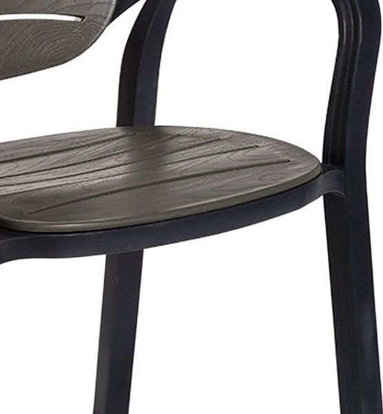 Scaun exterior Gentle plastic culoare antracit