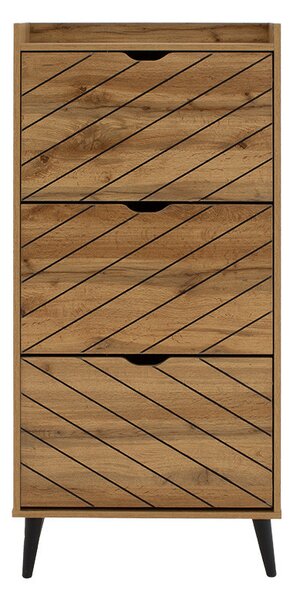 Dulap Pantofi Model Boone, Stejar sonoma, 60x23.8x131.6 cm