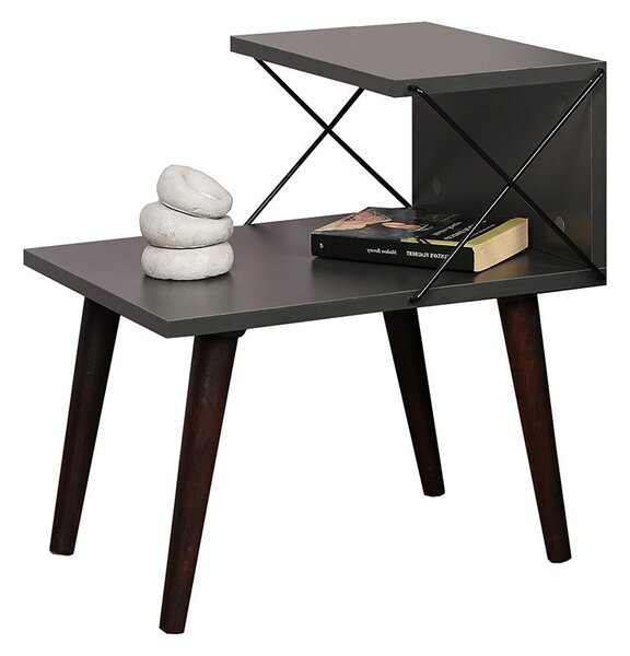 Noptiera Model Costa, Antracit/Nuc, 50x40x55cm