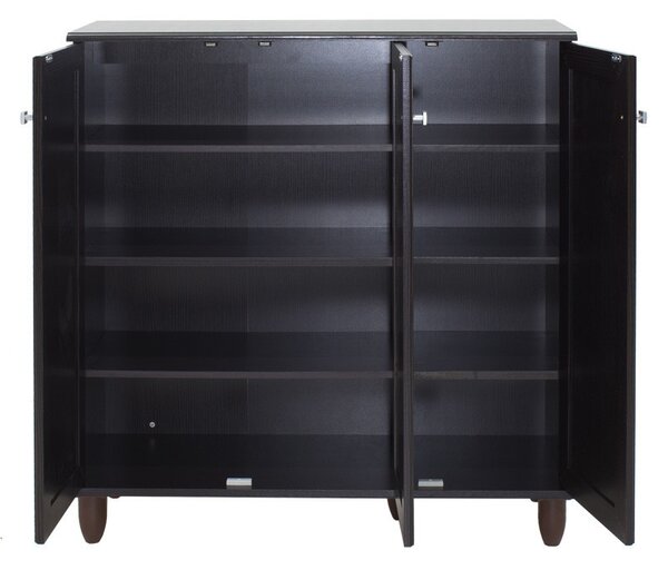 Dulap Pantofi Model Caroline III, Wenge, 89.5x34.5x91.5 cm