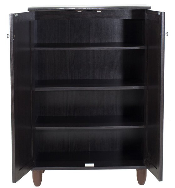 Dulap Pantofi Model Caroline II, Wenge, 60x34.5x91.5 cm