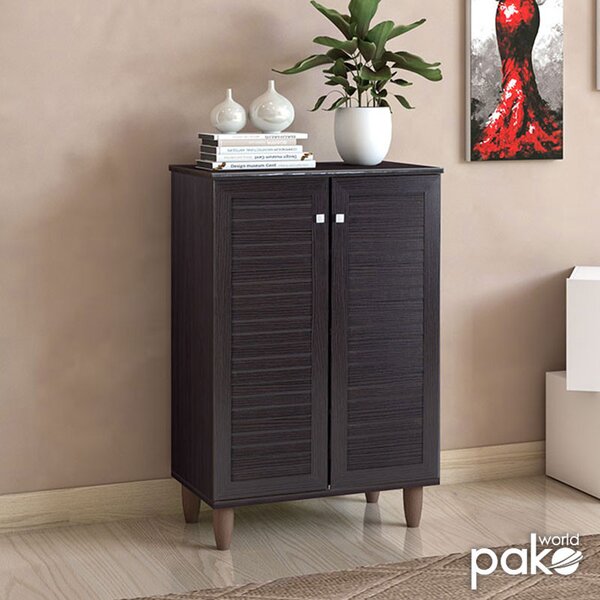Dulap Pantofi Model Caroline II, Wenge, 60x34.5x91.5 cm