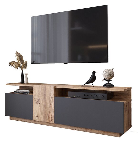 Comoda TV Elana sonoma - antracit 150x29.5x46.3cm