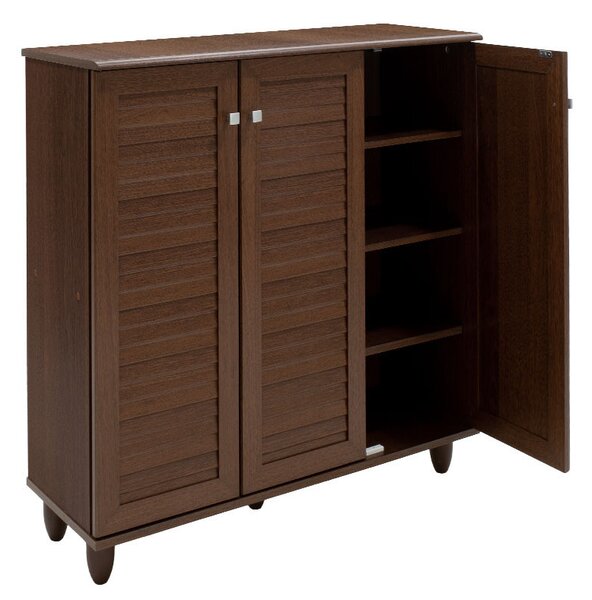 Dulap Pantofi Model Caroline III, Nuc, 89.5x34.5x91.5 cm