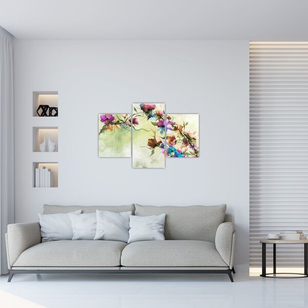 Tablou - Pictua cu flori (90x60 cm)