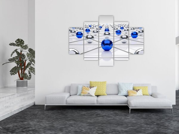 Tablou cu caii legați (150x105 cm)