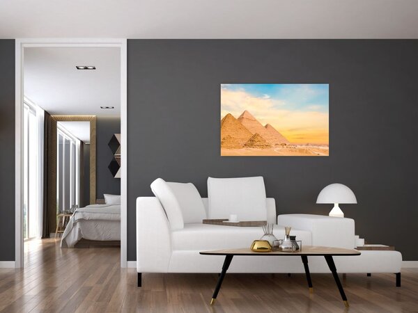 Tablou cu piramidele din Egipt (90x60 cm)