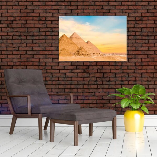 Tablou cu piramidele din Egipt (90x60 cm)