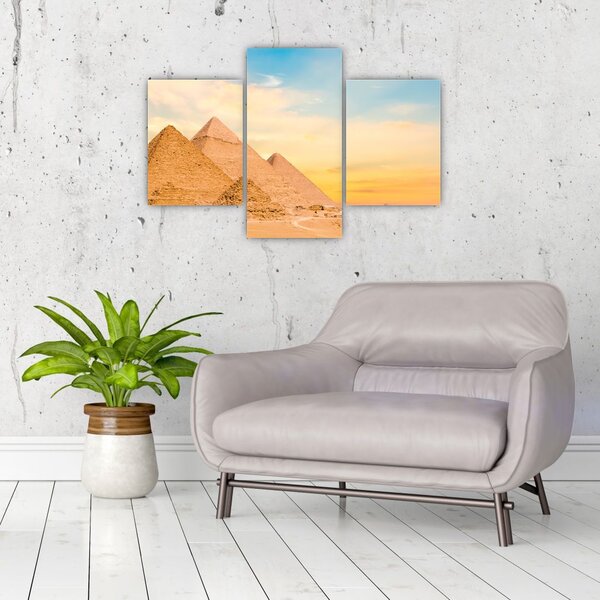 Tablou cu piramidele din Egipt (90x60 cm)
