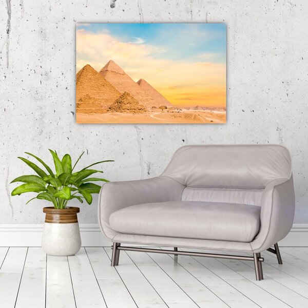Tablou cu piramidele din Egipt (90x60 cm)
