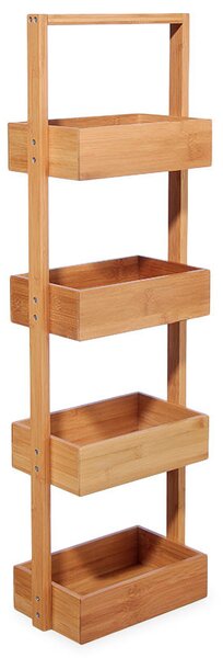 Raft din lemn de bambus Model Omari, Natural, 28x16x88 cm