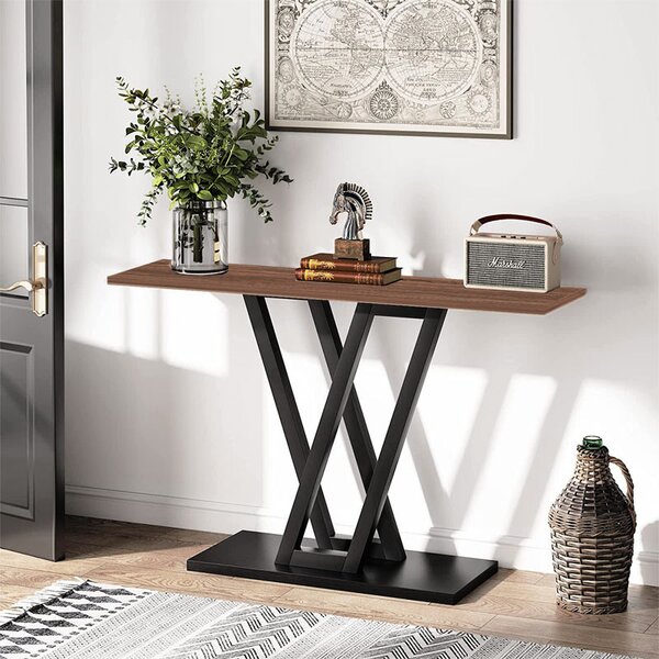 Consola Model Wirmo, Nuc/Negru, 110x30x80 cm
