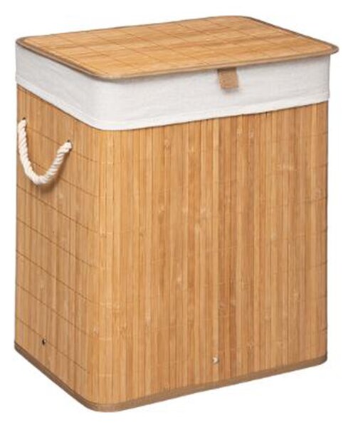 Cos de rufe Natural culoarea stejar - alb 40x30x50cm