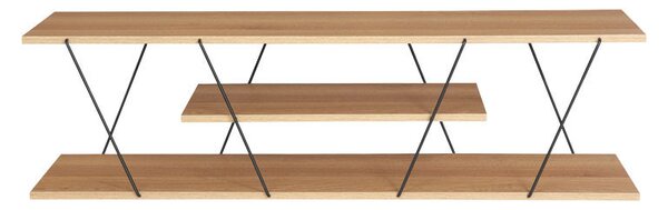 Comoda TV Tars sonoma - negru 120x30x33cm