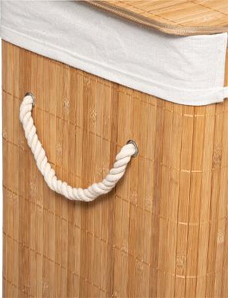 Cos de rufe Natural culoarea stejar - alb 40x30x50cm