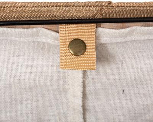 Cos de rufe Natural culoarea stejar - alb 40x30x50cm