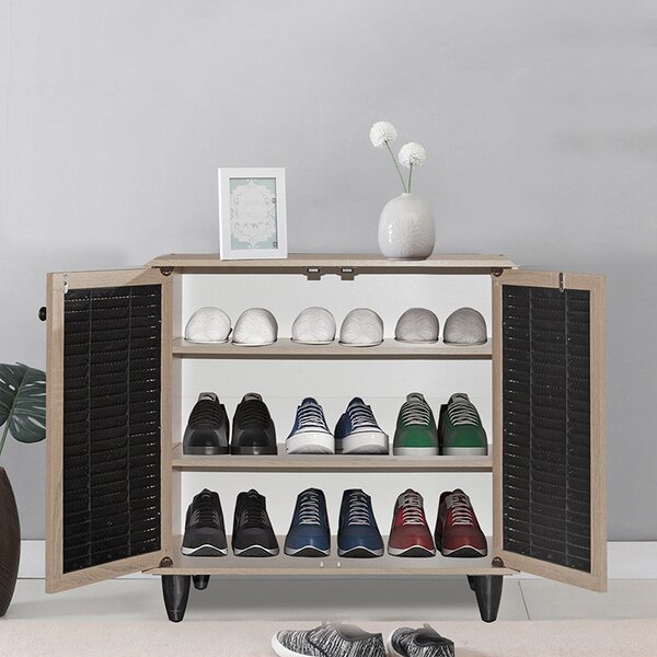 Dulap Pantofi Model Nathalia II, Natural, 70.5x35x66 cm