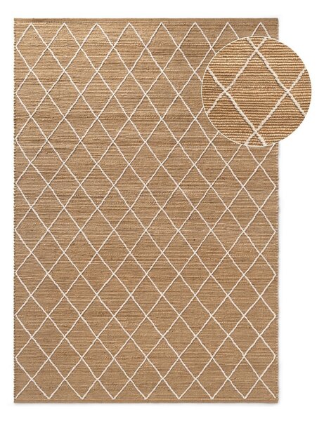 Covor în culoare naturală țesut manual din iută 120x180 cm Kunu – Hanse Home