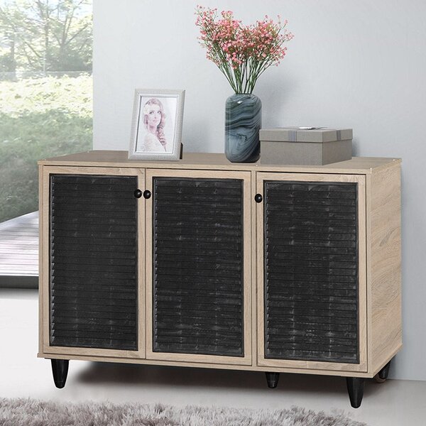 Dulap Pantofi Model Nathalia III, Natural, 105x35x66 cm
