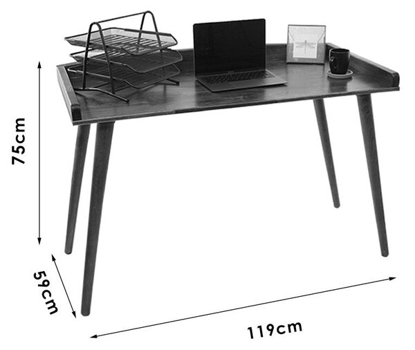 Birou Pako World, model Brady, 119x75x59 cm, Nuc