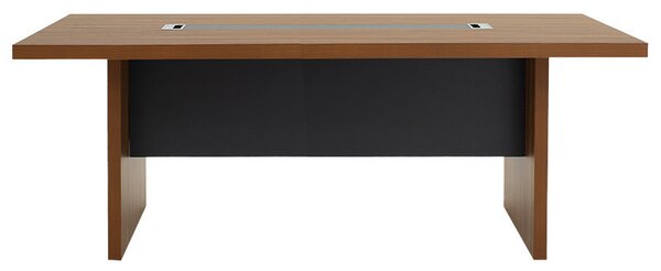 Birou de Conferinte Pako World, model Oscar, 240x76x120 cm, Nuc/Antracit