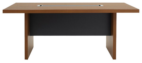 Birou de Conferinte Pako World, model Oscar, 200x76x100 cm, Nuc/Antracit