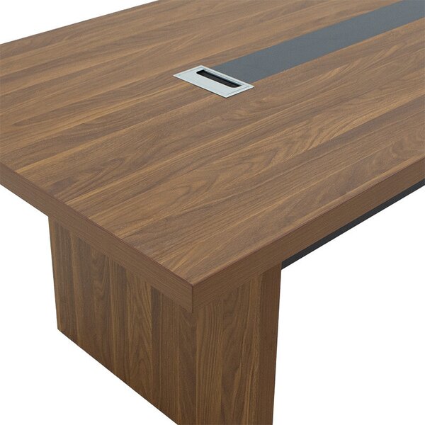Birou de Conferinte Pako World, model Oscar, 200x76x100 cm, Nuc/Antracit