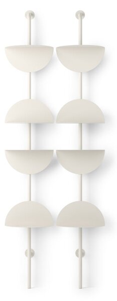 Sistem modular de rafturi alb mat din metal 27x203,5x35 cm Solis – Umbra