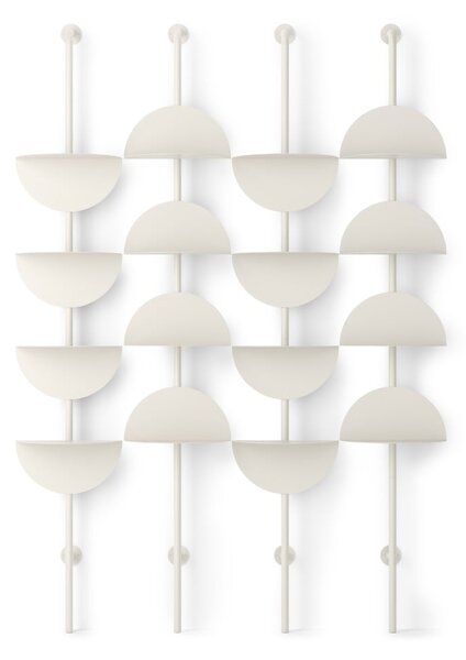 Sistem modular de rafturi alb mat din metal 27x203,5x35 cm Solis – Umbra
