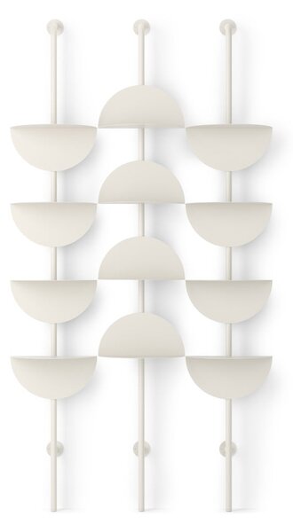 Sistem modular de rafturi alb mat din metal 27x203,5x35 cm Solis – Umbra