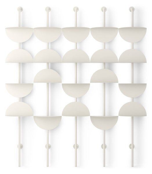 Sistem modular de rafturi alb mat din metal 27x203,5x35 cm Solis – Umbra