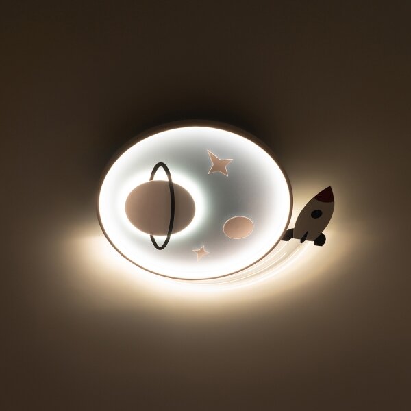 Brilagi -LED Plafonieră LED pentru copii STARSHIP LED/64W/230V 3000/4500K albastru