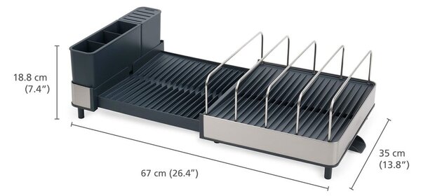 Scurgător de vase albastru/argintiu din metal Extend – Joseph Joseph