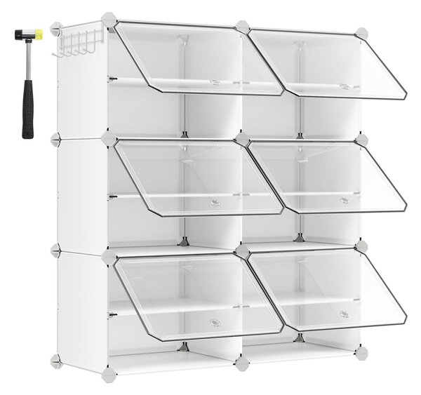 Raft pentru pantofi Songmics Alb 82x32x92 cm