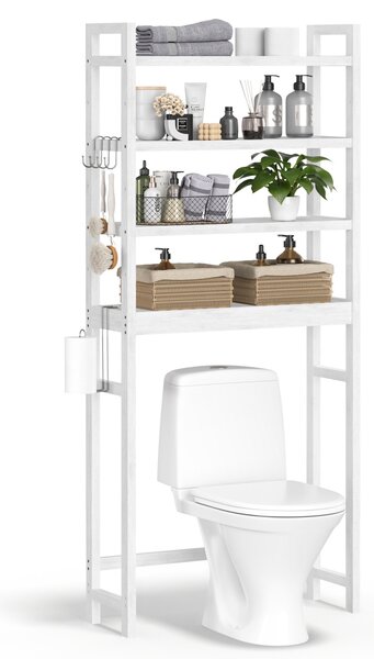 Raft baie WC Songmics Alb 63x26x185 cm