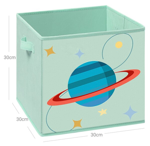Set 3 cuburi depozitare jucarii copii Songmics Gri 30x30x30 cm
