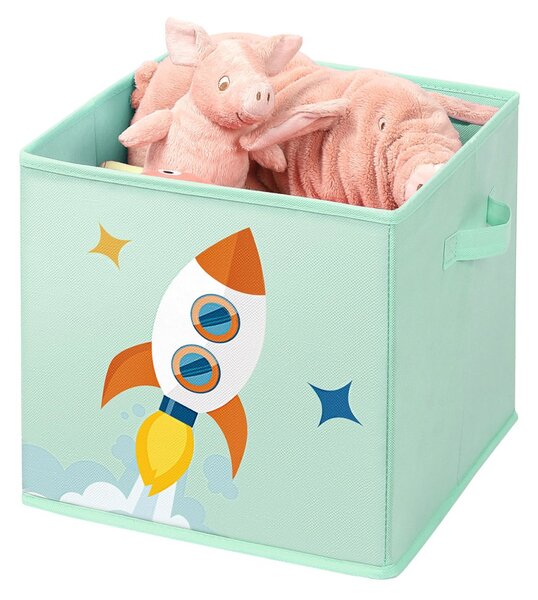 Set 3 cuburi depozitare jucarii copii Songmics Gri 30x30x30 cm