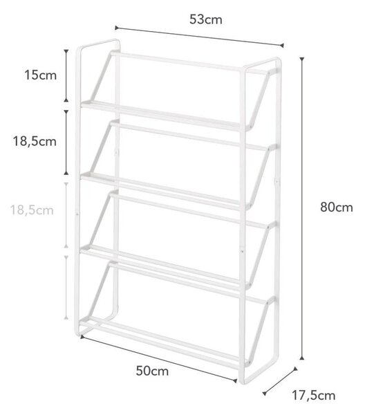 Pantofar alb din metal Frame – YAMAZAKI